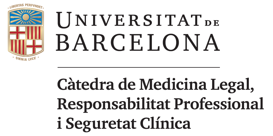 Logo Càtedra UB de Medicina Legal, Responsabilitat Professional i Seguretat Clínica