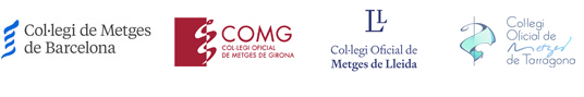 Logos Col·legis de Metges: CoMB, COMG, COMLL, COMT